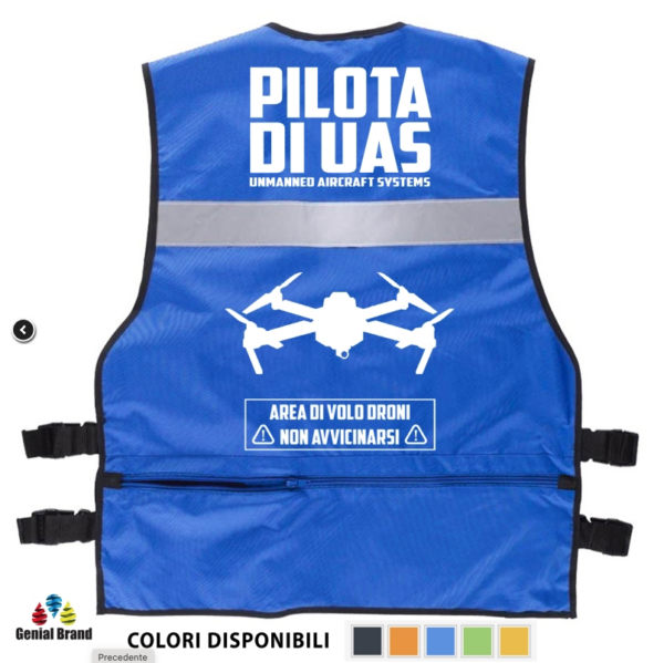 Gilet Pilota UAS vari colori